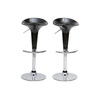 Lote de 2 taburetes de bar GALAXY color negro image pub1