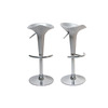 Lote de 2 taburetes de bar GALAXY color plata image pub1