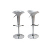 Lote de 2 taburetes de bar GALAXY color plata image pub1