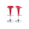 Lote de 2 taburetes de bar GALAXY color rojo image pub1