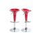 Lote de 2 taburetes de bar GALAXY color rojo image pub1