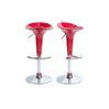 Lote de 2 taburetes de bar GALAXY color rojo image pub1