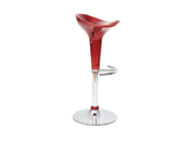 Lote de 2 taburetes de bar GALAXY color rojo burdeos