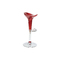 Lote de 2 taburetes de bar GALAXY color rojo burdeos