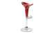 Lote de 2 taburetes de bar GALAXY color rojo burdeos image 1
