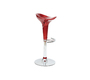 Lote de 2 taburetes de bar GALAXY color rojo burdeos image 1