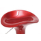 Lote de 2 taburetes de bar GALAXY color rojo burdeos