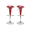Lote de 2 taburetes de bar GALAXY color rojo burdeos image pub1