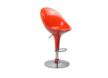 Lote de 2 taburetes de bar HUEVO color naranja