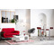 Lote de 2 taburetes de bar WAVES color blanco