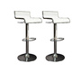 Lote de 2 taburetes de bar WAVES color blanco image 2