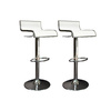 Lote de 2 taburetes de bar WAVES color blanco image pub1