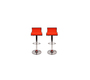 Lote de 2 taburetes de bar WAVES color naranja image 1