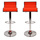 Lote de 2 taburetes de bar WAVES color naranja image pub1