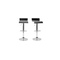 Lote de 2 taburetes de bar WAVES color negro