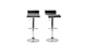 Lote de 2 taburetes de bar WAVES color negro image 3
