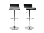 Lote de 2 taburetes de bar WAVES color negro
