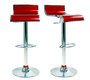 Lote de 2 taburetes de bar WAVES  color rojo