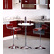 Lote de 2 taburetes de bar WAVES  color rojo