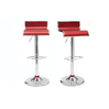 Lote de 2 taburetes de bar WAVES  color rojo burdeos image pub1