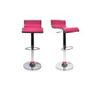 Lote de 2 taburetes de bar WAVES color rosa