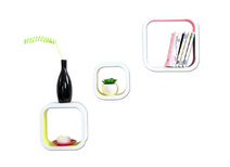 Lote de 3 estanter&iacute;as design bicolores NEW POP