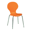 Lote de 4 sillas de cocina/comedor de color naranja Abigail image pub1