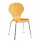 Lote de 4 sillas de cocina / comedor de color natural Abigail