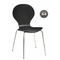 Lote de 4 sillas de cocina/comedor de color negras Abigail