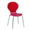 Lote de 4 sillas de cocina/comedor de color roja Abigail