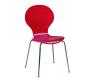 Lote de 4 sillas de cocina/comedor de color roja Abigail