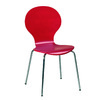 Lote de 4 sillas de cocina/comedor de color roja Abigail image pub1