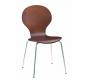 Lote de 4 sillas de cocina/comedor de color wenge Abigail