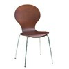 Lote de 4 sillas de cocina/comedor de color wenge Abigail image pub1