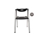 Lote de 4 sillas plegables de dise&ntilde;o JULIE - negro