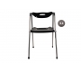 Lote de 4 sillas plegables de dise&ntilde;o JULIE - negro