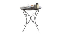 Mesa auxiliar barroca negra VENEZIA