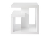 Mesa auxiliar de dise&ntilde;o lacada blanca HALTON