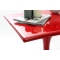 Mesa auxiliar de dise&ntilde;o roja LUNA