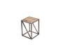 Mesa auxiliar estilo industrial de madera y metal ATELIER
