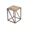 Mesa auxiliar estilo industrial de madera y metal ATELIER