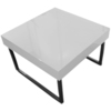 Mesa baja cuadrada MORGAN esmaltada blanca image pub1