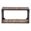 Mesa baja industrial de madera y metal ATELIER