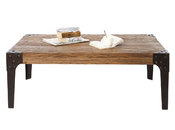 Mesa baja industrial de madera y metal MADISON