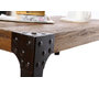 Mesa baja industrial de madera y metal MADISON