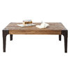 Mesa baja industrial de madera y metal MADISON