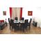 Mesa con alas desplegables Lesley de color wenge