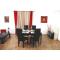 Mesa con alas desplegables Lesley de color wenge