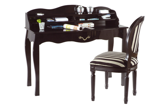 Mesa / consola 1 caj&oacute;n LOUISA � color negro