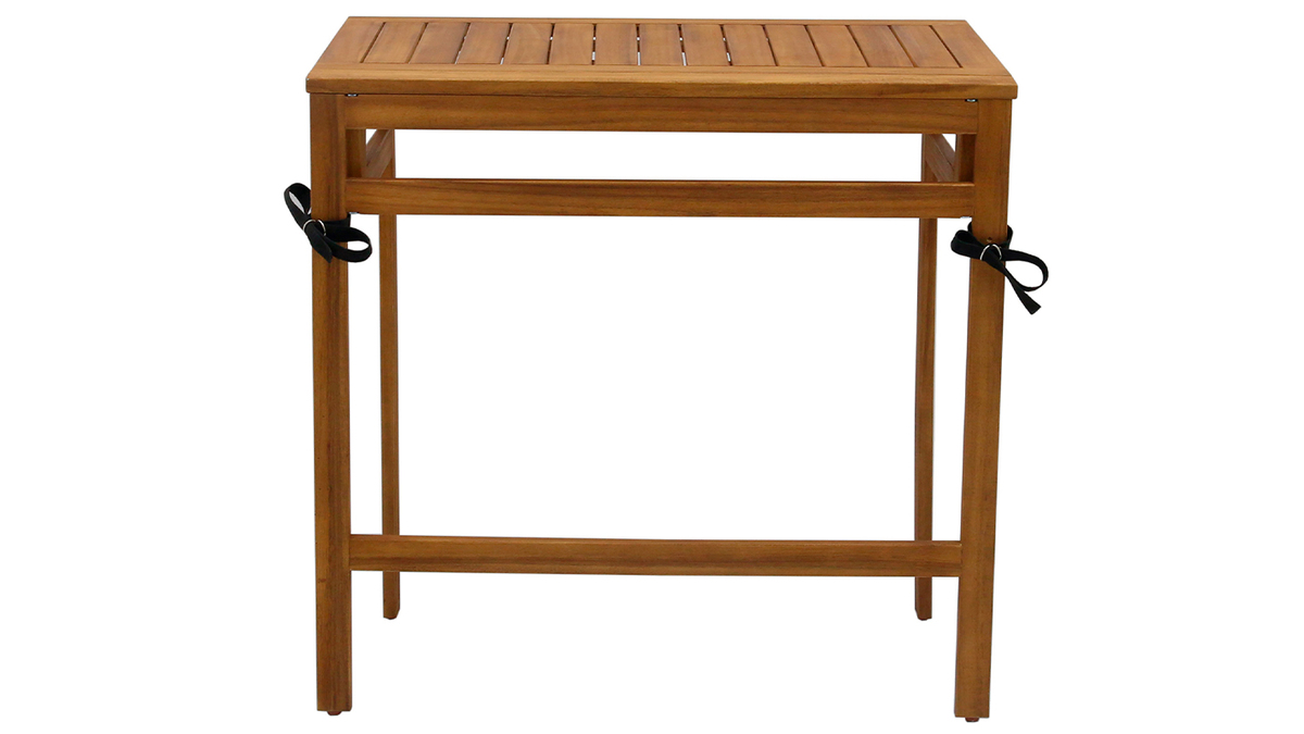Mesa de balcn plegable de madera maciza 80 cm CARMEN